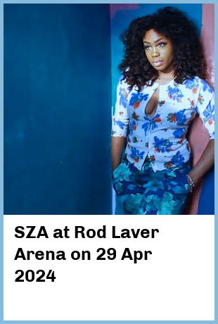 SZA at Rod Laver Arena in Melbourne