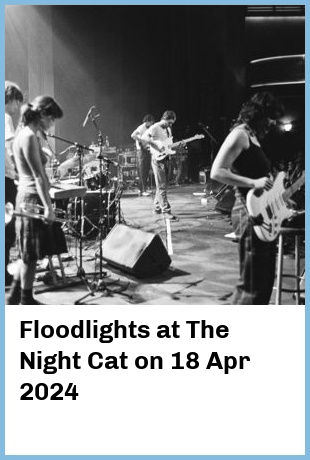 Floodlights at The Night Cat in Fitzroy