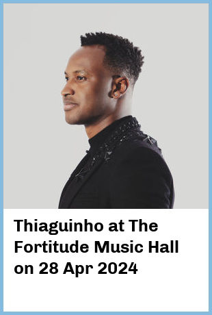 Thiaguinho at The Fortitude Music Hall in Brisbane