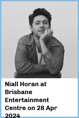 Niall Horan at Brisbane Entertainment Centre in Brisbane