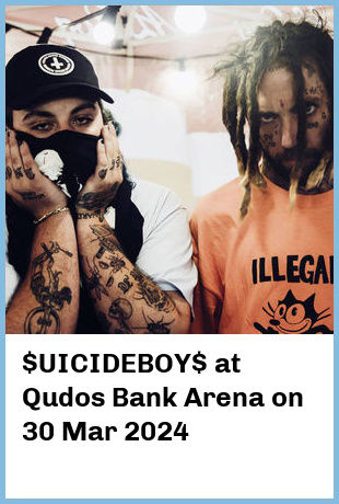 $UICIDEBOY$ at Qudos Bank Arena in Sydney Olympic Park