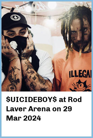 $UICIDEBOY$ at Rod Laver Arena in Melbourne