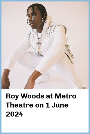 Roy Woods at Metro Theatre in Sydney