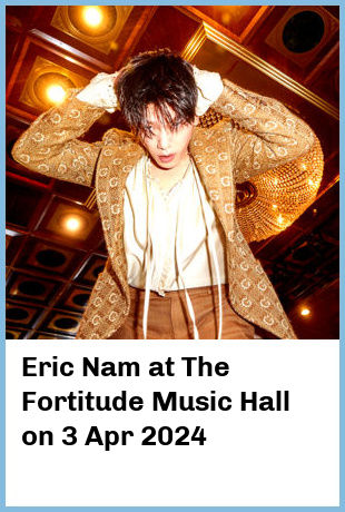 Eric Nam at The Fortitude Music Hall in Brisbane
