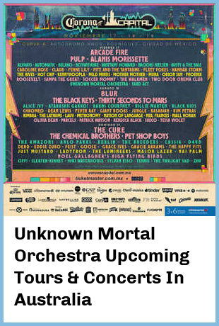 Unknown Mortal Orchestra Upcoming Tours & Concerts In Australia