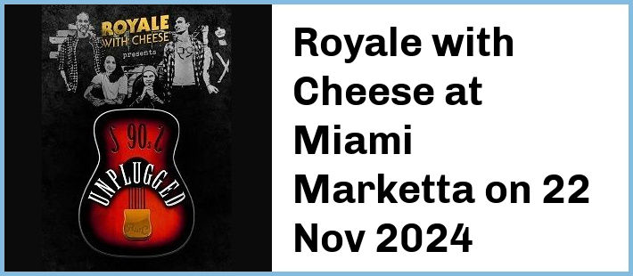 Royale with Cheese at Miami Marketta in Gold Coast