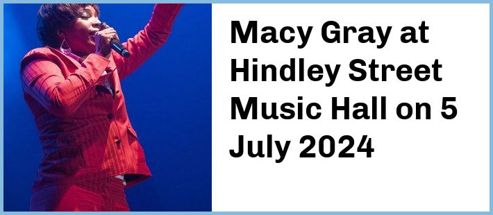 Macy Gray at Hindley Street Music Hall in Adelaide