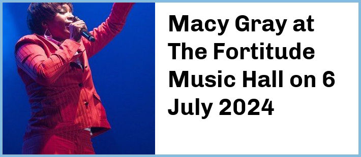 Macy Gray at The Fortitude Music Hall in Brisbane