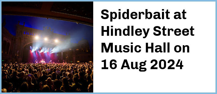 Spiderbait at Hindley Street Music Hall in Adelaide