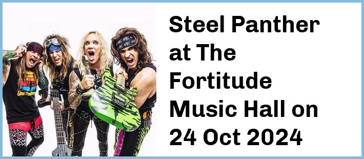 Steel Panther at The Fortitude Music Hall in Brisbane