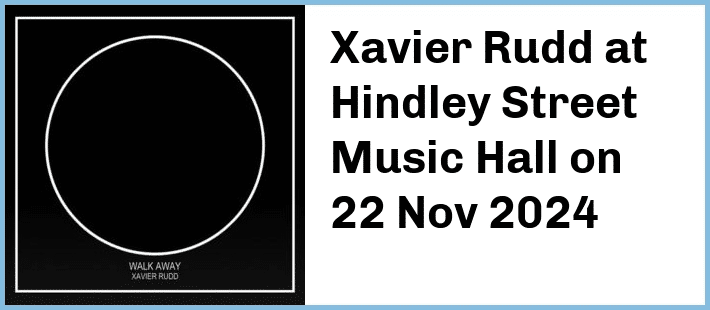 Xavier Rudd at Hindley Street Music Hall in Adelaide