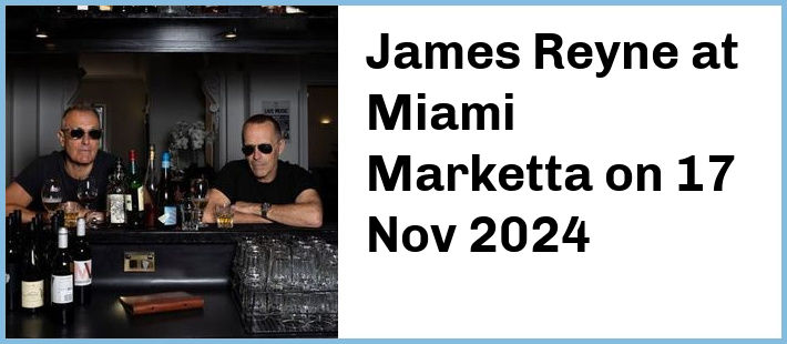 James Reyne at Miami Marketta in Gold Coast