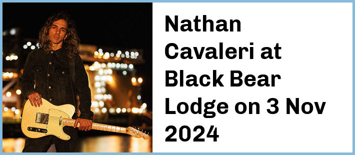 Nathan Cavaleri at Black Bear Lodge in Brisbane