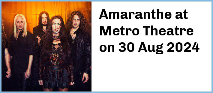 Amaranthe at Metro Theatre in Sydney