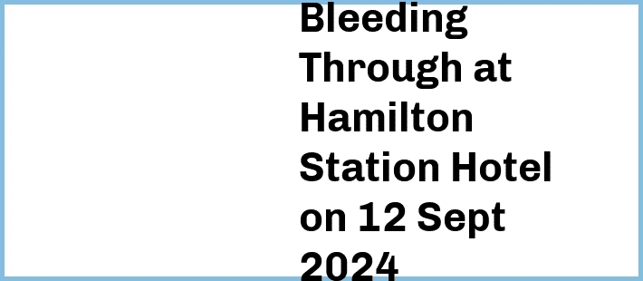 Bleeding Through at Hamilton Station Hotel in Newcastle