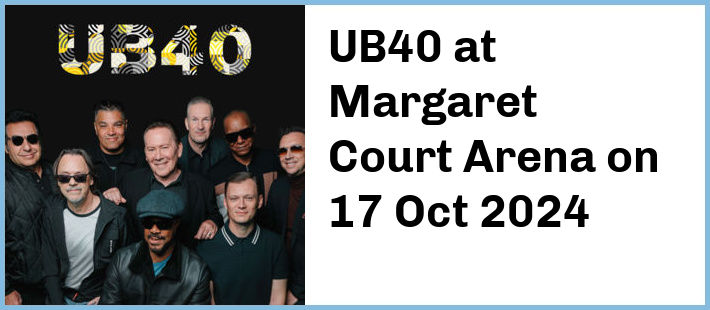 UB40 at Margaret Court Arena in Melbourne