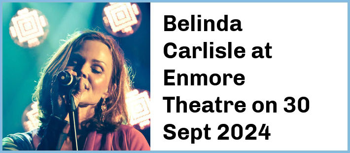 Belinda Carlisle at Enmore Theatre in Newtown