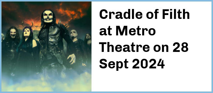 Cradle of Filth at Metro Theatre in Sydney