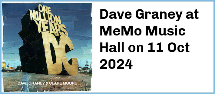 Dave Graney at MeMo Music Hall in Saint Kilda