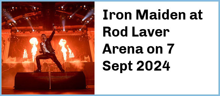 Iron Maiden at Rod Laver Arena in Melbourne