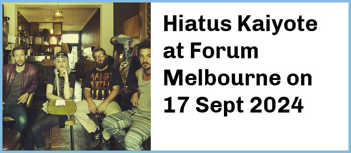 Hiatus Kaiyote at Forum Melbourne in Melbourne