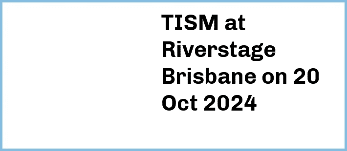 TISM at Riverstage Brisbane in Brisbane