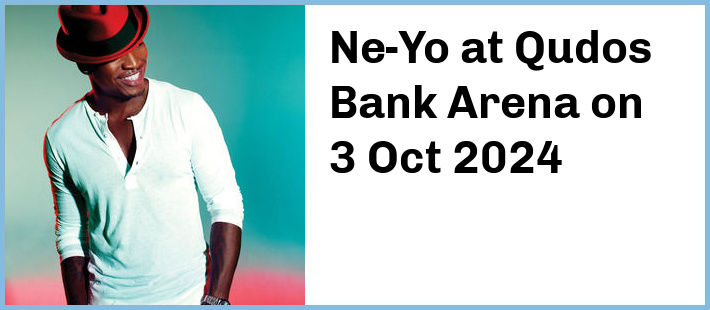 Ne-Yo at Qudos Bank Arena in Sydney Olympic Park