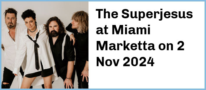 The Superjesus at Miami Marketta in Gold Coast