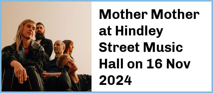 Mother Mother at Hindley Street Music Hall in Adelaide