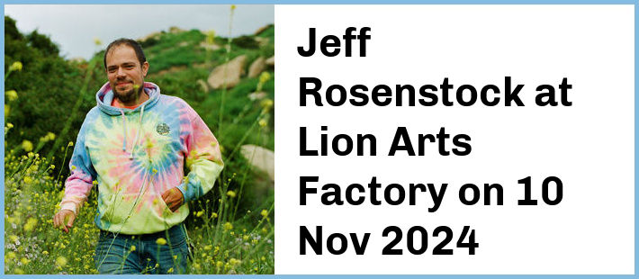 Jeff Rosenstock at Lion Arts Factory in Adelaide