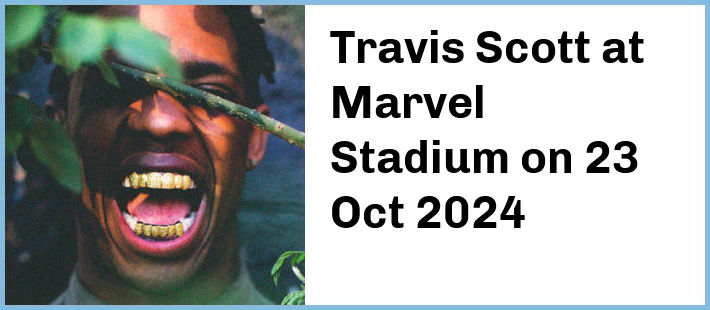 Travis Scott at Marvel Stadium in Melbourne