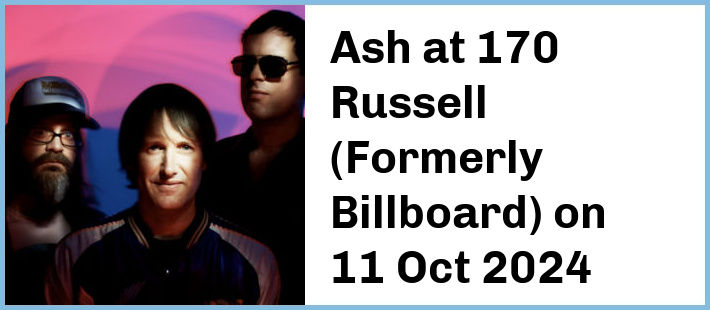 Ash at 170 Russell (Formerly Billboard) in Melbourne