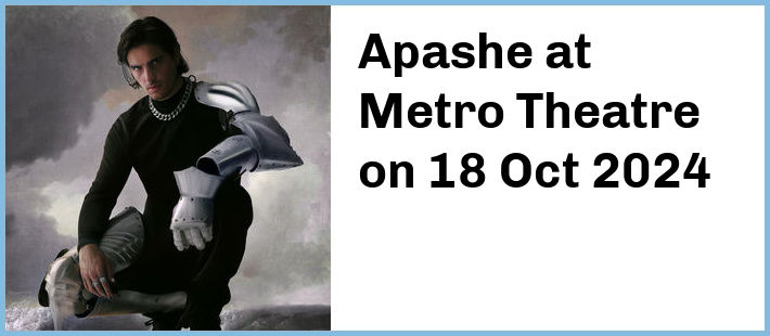 Apashe at Metro Theatre in Sydney