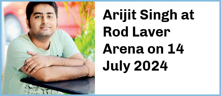 Arijit Singh at Rod Laver Arena in Melbourne