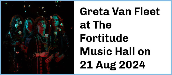 Greta Van Fleet at The Fortitude Music Hall in Brisbane