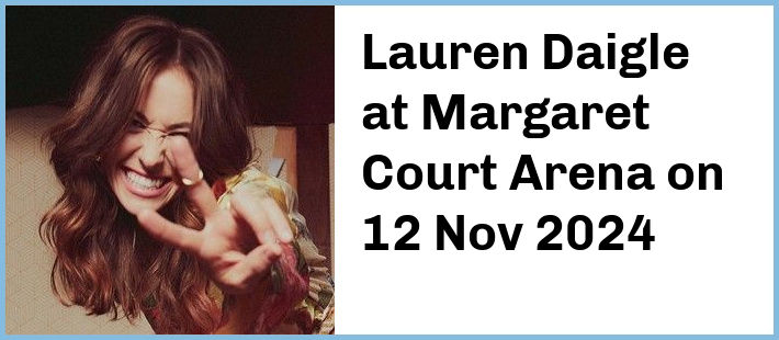 Lauren Daigle at Margaret Court Arena in Melbourne