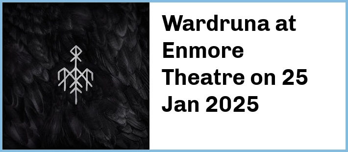 Wardruna at Enmore Theatre in Newtown