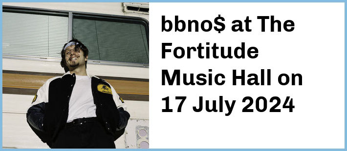 bbno$ at The Fortitude Music Hall in Brisbane