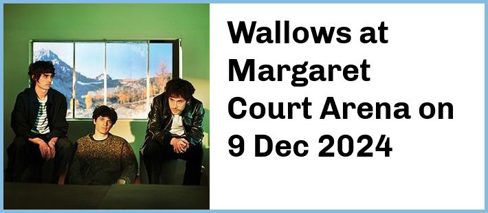 Wallows at Margaret Court Arena in Melbourne