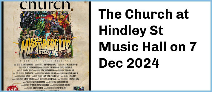 The Church at Hindley St Music Hall in Adelaide