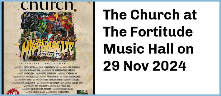 The Church at The Fortitude Music Hall in Brisbane