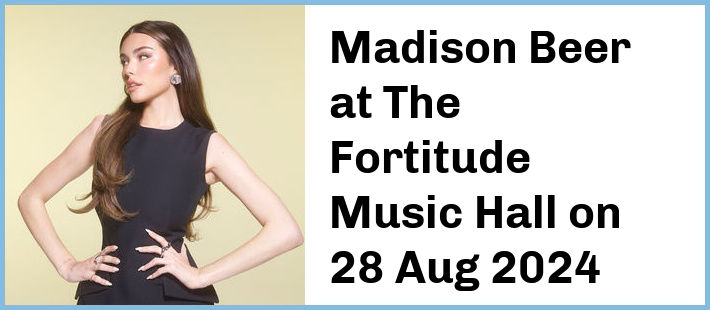 Madison Beer at The Fortitude Music Hall in Brisbane