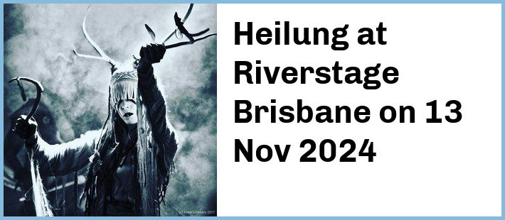 Heilung at Riverstage Brisbane in Brisbane