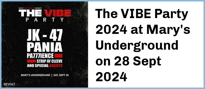 The VIBE Party 2024 at Mary's Underground in Sydney