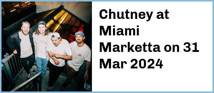 Chutney at Miami Marketta in Gold Coast