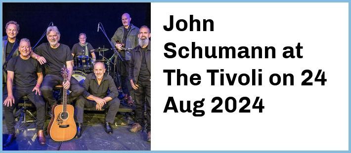 John Schumann at The Tivoli in Fortitude Valley
