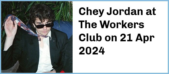 Chey Jordan at The Workers Club in Fitzroy