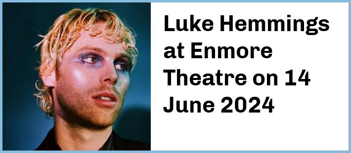 Luke Hemmings at Enmore Theatre in Newtown