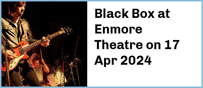 Black Box at Enmore Theatre in Newtown