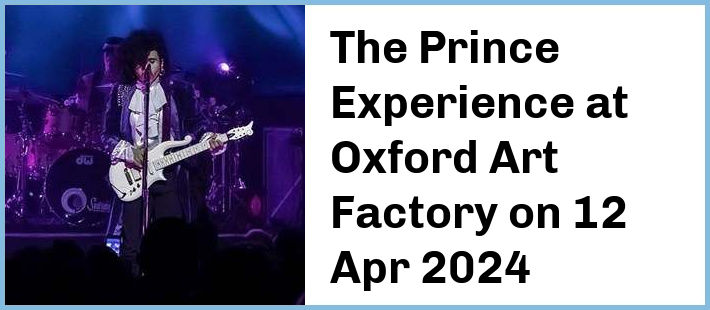 The Prince Experience at Oxford Art Factory in Sydney